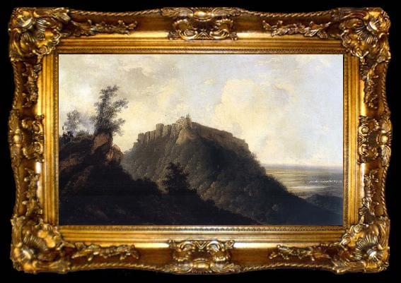framed  unknow artist View of the Fort of Bidjeur, ta009-2